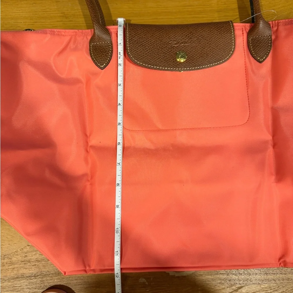 Longchamp Le Pliage Large Coral Nylon Bag - Picture 7 of 11